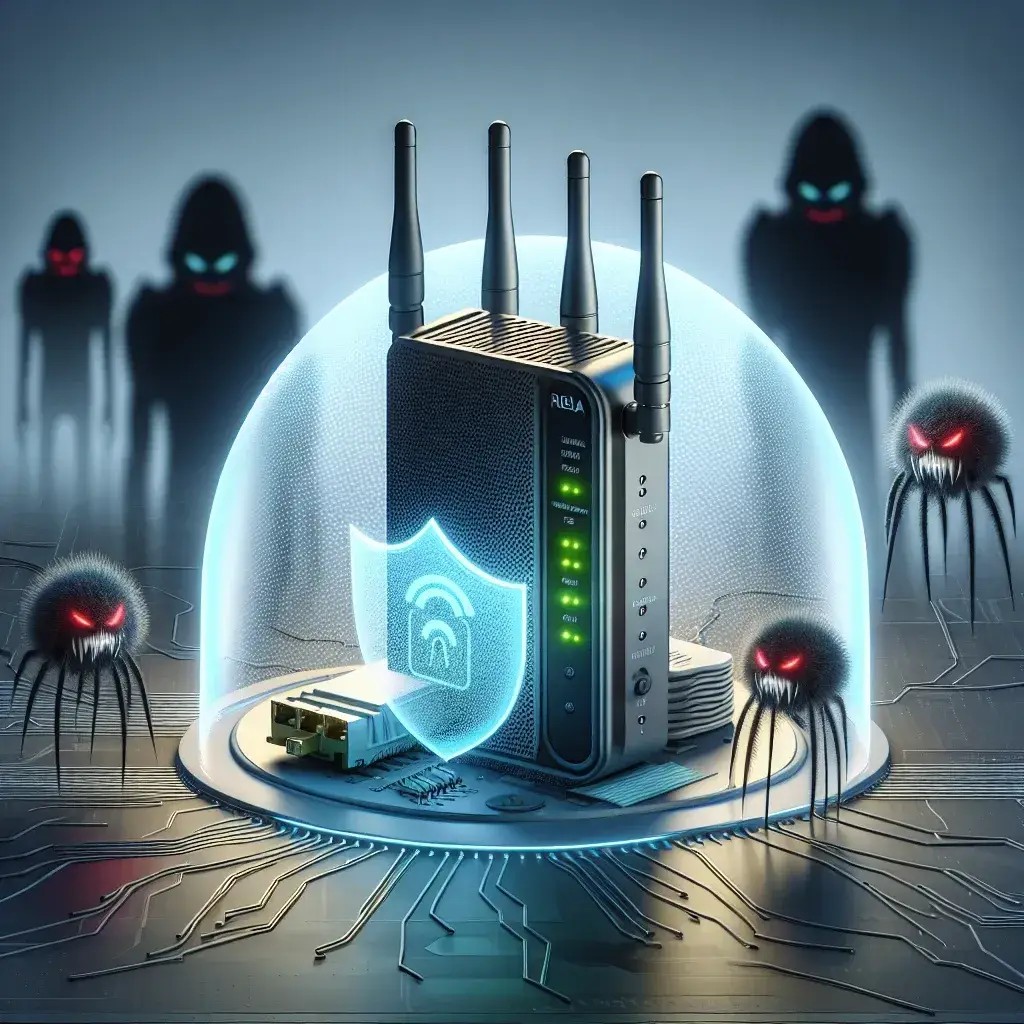 ¿Cómo se asegura un módem contra malware?